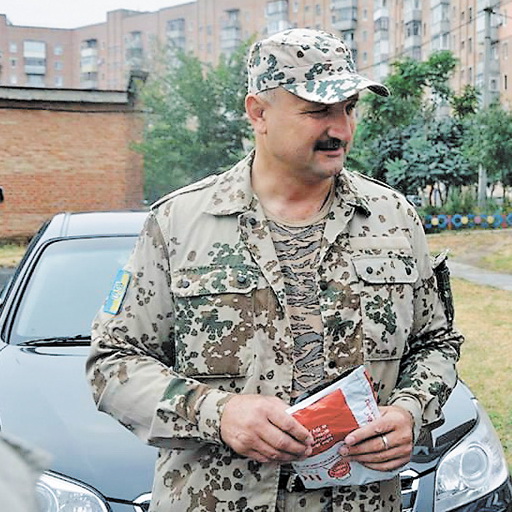 Голова Полтавської обласної ради Петро Ворона пішов добровольцем воювати у зону АТО. Фото з сайту pravda.com.ua